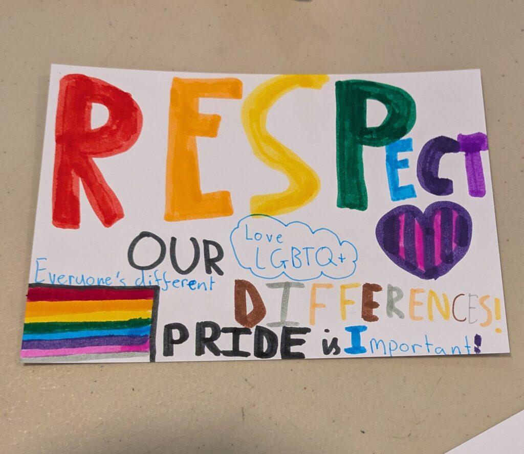 'Respect' postcard