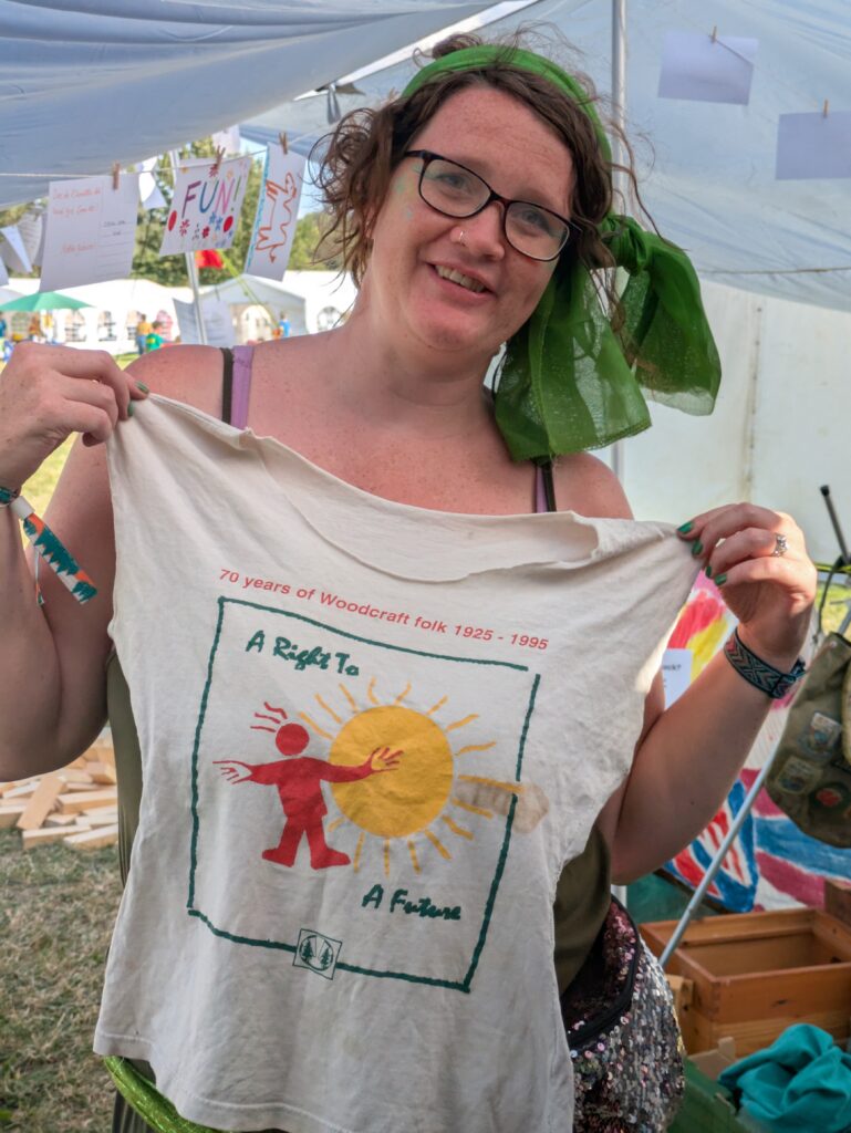 A much loved adapted t-shirt on loan for display