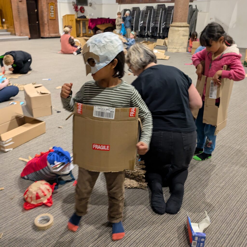Cardboard costumes
