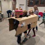 Cardboard horse