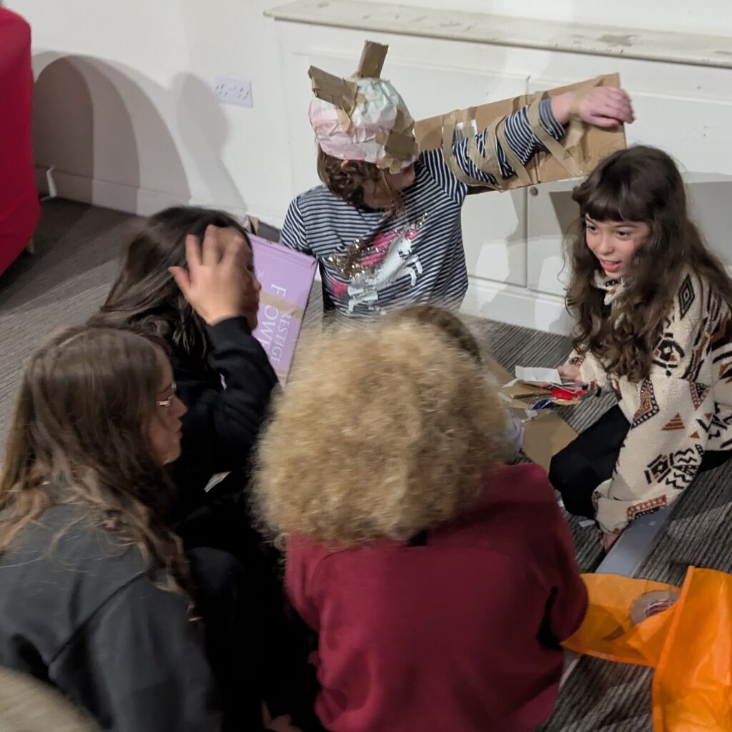 Making cardboard wings