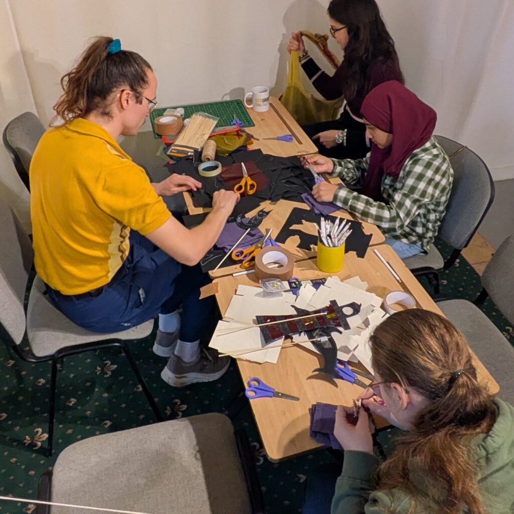 Making shadow puppets