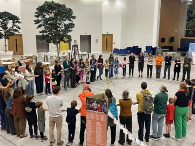 Linking Arms in Manchester for the launch