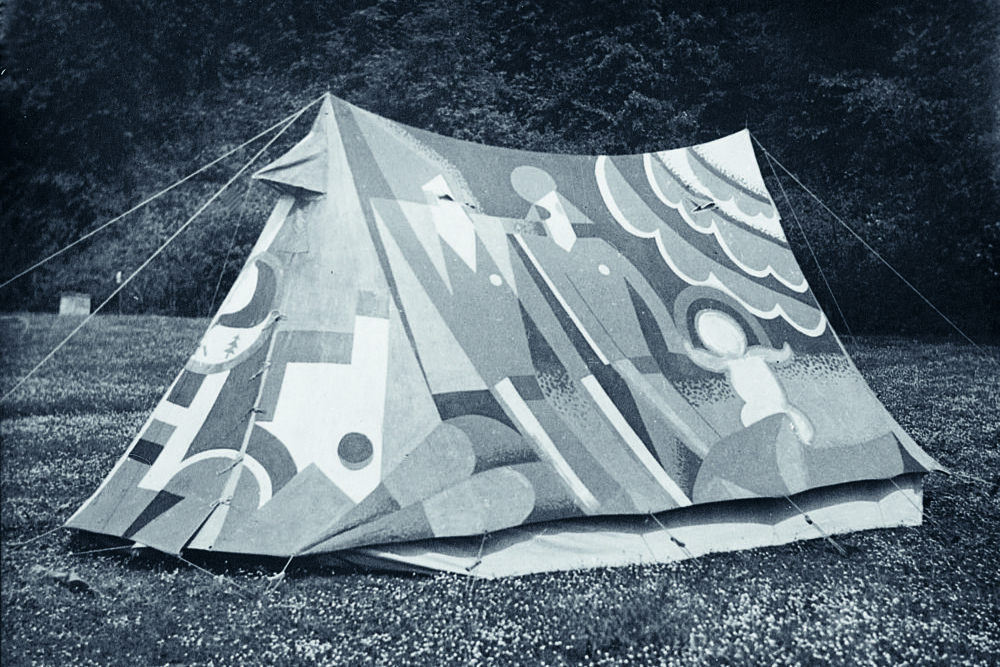 kibbo kift hand decorated tent c. 1925