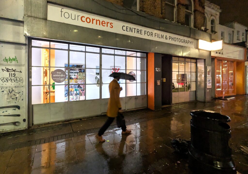 Outside the exhibition at Four Corners Art Gallery