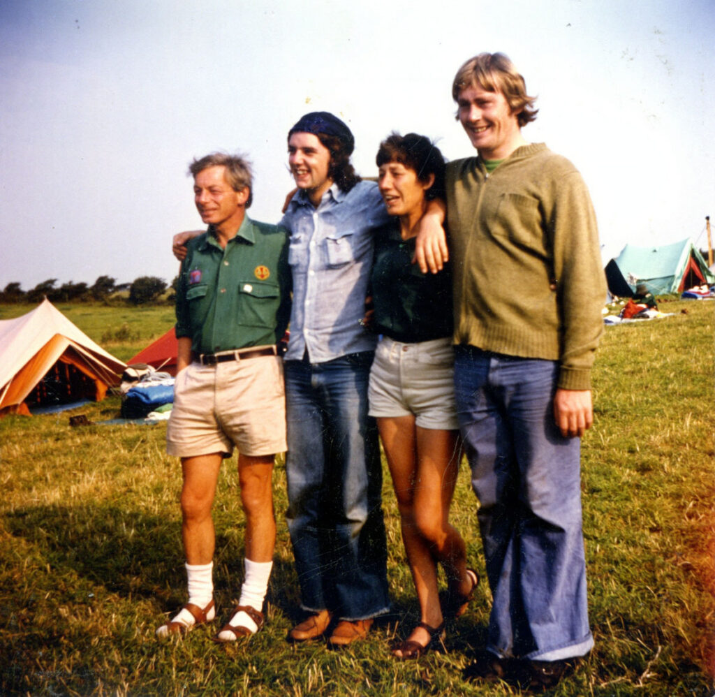 Campers on Isle of Arran 1976