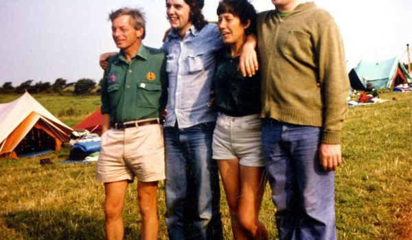 Campers on Isle of Arran 1976