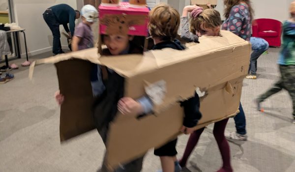 Cardboard horse