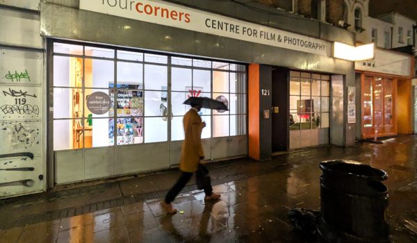 Outside the exhibition at Four Corners Art Gallery