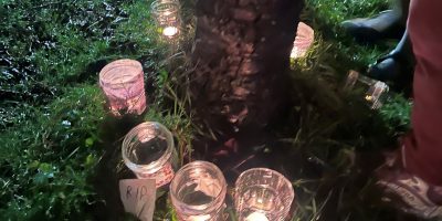 Candles lit for holocaust memorial