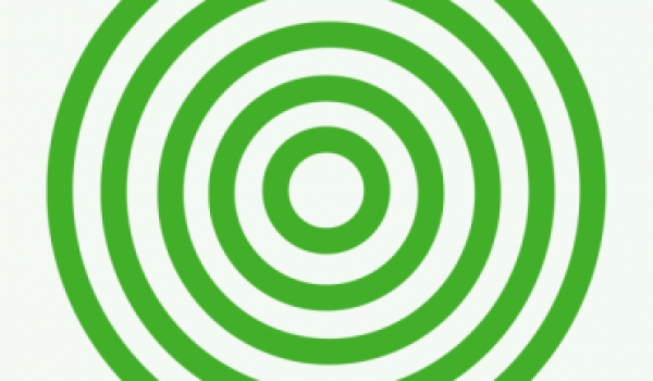Concentric green and white circles - green influencers logo